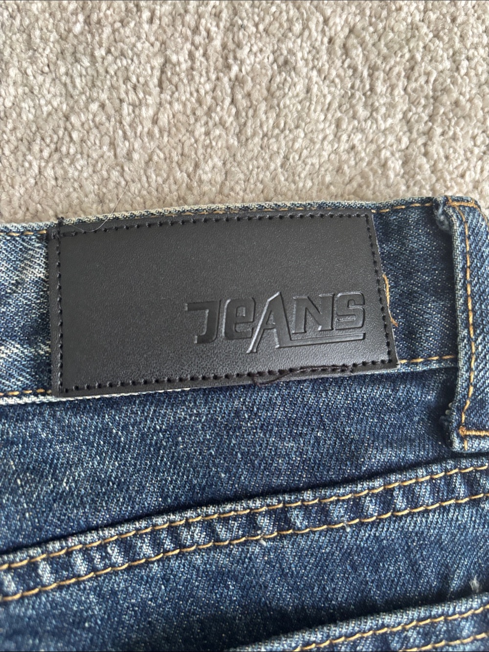 Dark Wash Distressed Ripped Jeans - Picture 5 of 6
